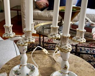 Antique Herend Lamps