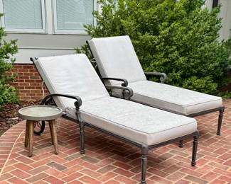 Front gate chaise Loungers...like new covers