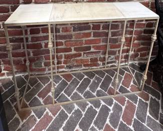 Marble top console table