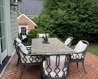 Front gate patio table with chairs! Currently retails for almost $8k!