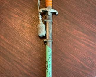 German knife with scab board…marked with Swastikam.  Priced on EBay at $2495.  Will take bids for two days and notify highest bidder.  Will have starting bid.