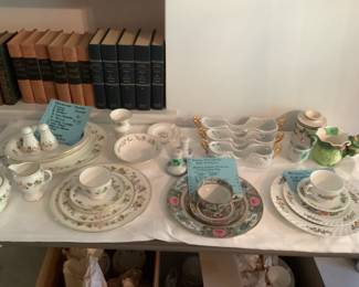 Multiple sets of dishes.  One set designed for Lord and Taylor.