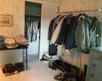Mens and womens clothing.