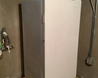 White freezer measures 24” w x 27” d x 53” h..  presale $120