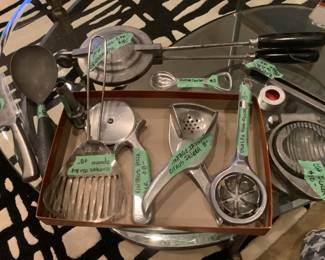 Vintage steel kitchen utensils
