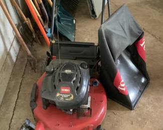 Toro lawn mower…presale $175.  Works great!