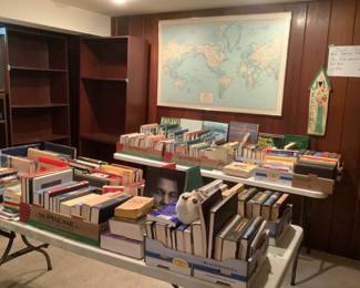 Large selection of books:  golf, history, gardening, biographies, aviation, sailing, Native American, and several first editions.
