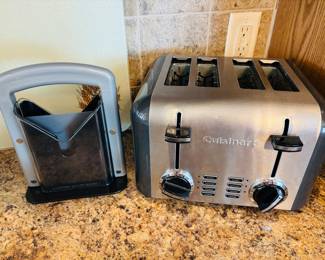 A toaster and a guillotine.   Not every home has one.