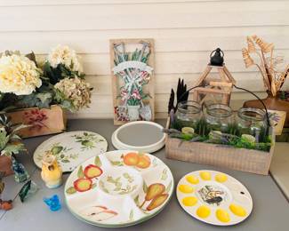 A deviled egg platter.  Pure joy for a Southern guy.  