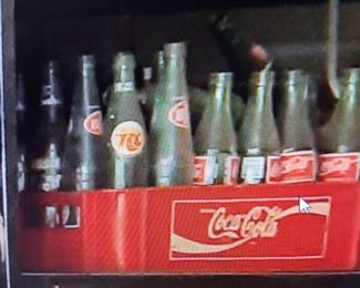 Vintage RC Cola and Coca Cola Bottles