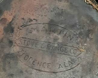 Martin Stove and Range Cast Iron Skillet