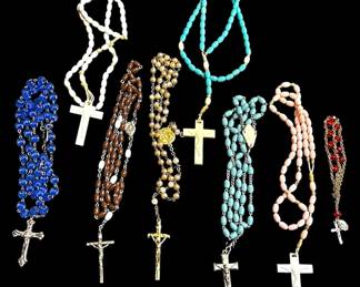 Collection of Eight Rosaries