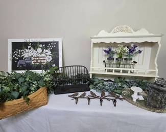 Farmhouse Rustic Decor And Faux Greenery