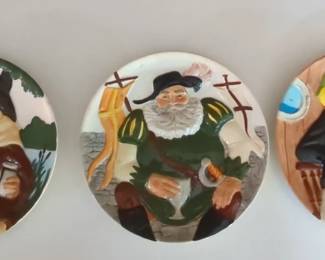 Set Of 3 Toby Plates