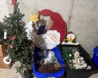 Miscellaneous Outdoor Decor And SmallScaled Christmas Trees Mystery Lot