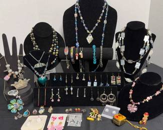 Multi Toned Necklaces, Bracelets, Earrings, Brooches
