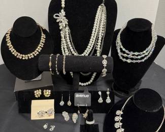 Assortment of Sparkle Necklaces, Bracelets, Earrings