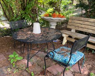 Metal Table and Chairs