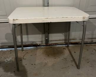 Vintage Metal Fold up Table