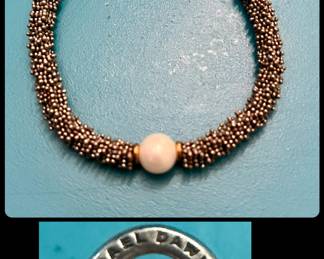 Michael Dawkins Stering and 14k bracelet