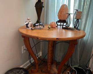 Unique Round Table, Salt Lamp