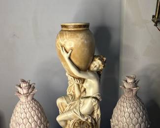 Alexander Backer Co. Decorative Statue Vase Holder