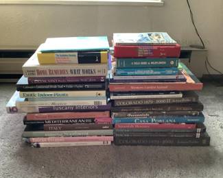 Collection of Non-Fiction Books: Gardening, Travel, Home Design