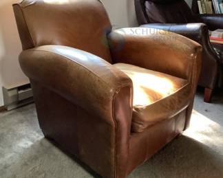 Bauhaus Leather Armchair, Brown, Made in U.S.A.