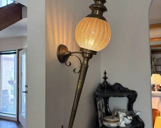 Vintage Brass Wall Sconce Light Fixture