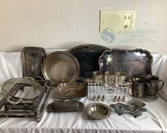 Avon Silver Plate & Reed Barton Serving Set & Sterling Silver