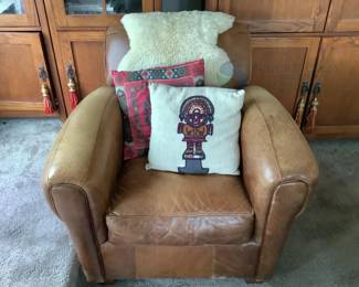 Bauhaus USA Leather Armchair, Brown, Polyurethane Foam Cushions