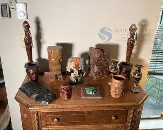 Handcrafted Decorative Masks and Sculptures