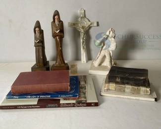 Religious Figurines and Books Collection, "The Beggar" by Terri Edwards