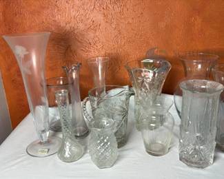 Collection of Hoosier Glass Vases