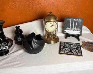 Van Briggle Black Ceramic Pottery Vase, Colorado Springs, Handcrafted