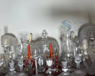 Crystal Glassware Collection by Towle, Mikasa, Brilliant Glass Co.
