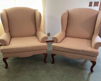 Pink WingbackChairs