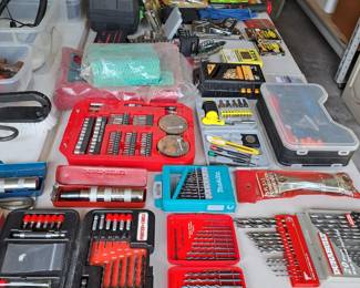 DRILL BITS, DRILLS, STAPLES, STAPLERS, MICS