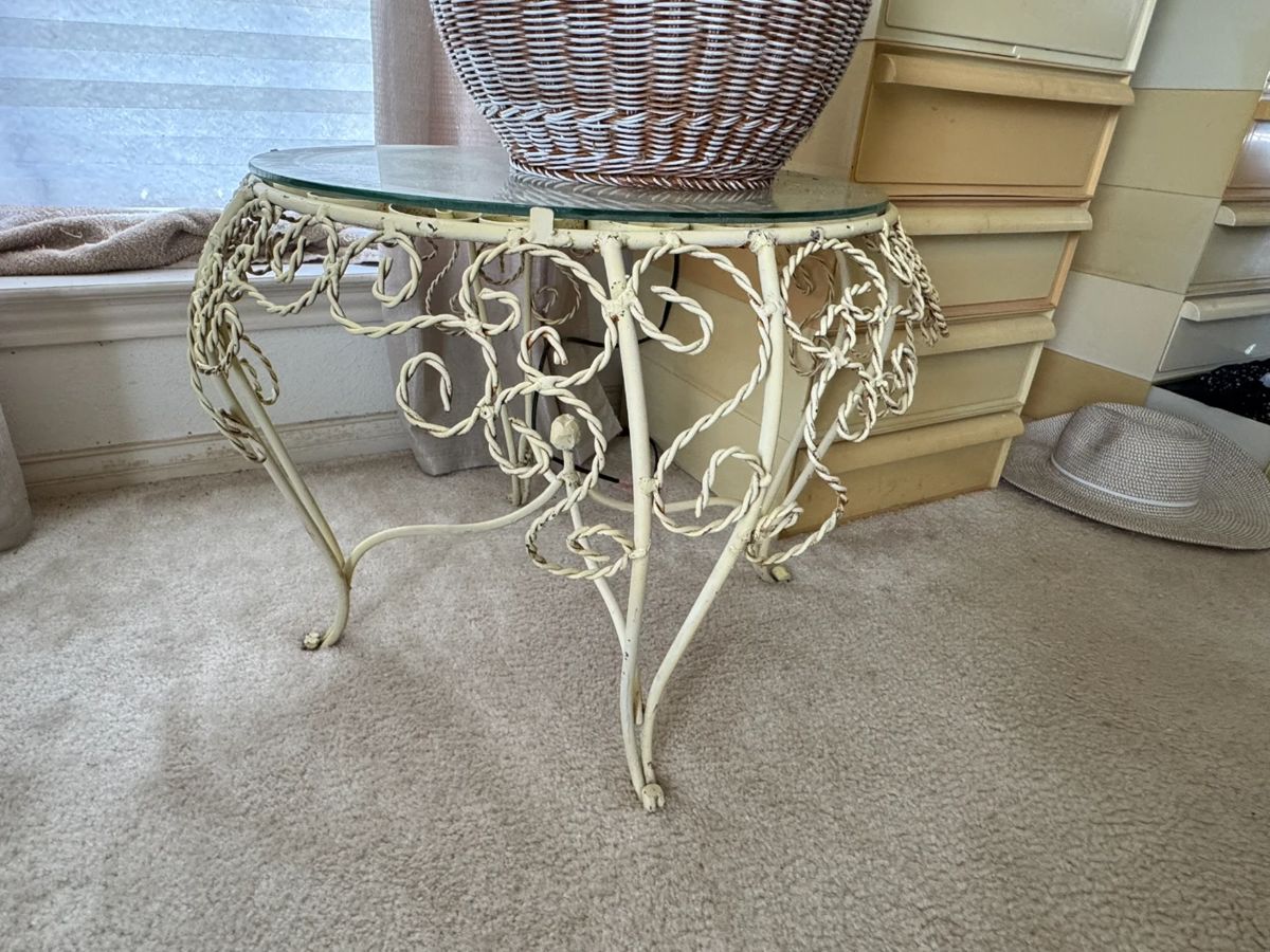John Salterini 50s/60s wrought iron Twisted Peacock patio furniture