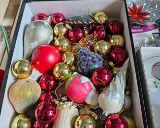 Vintage to modern Christmas ornaments