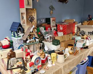 Just so much stuff. This table has now been better organized