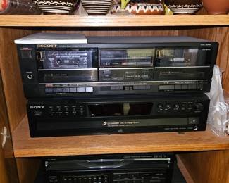 Dual Cassette Deck and 5 CD changer