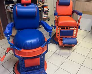 Pair of UF Florida Gator Barber Chairs!
