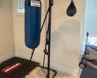 Hitman Boxercise Gym with heavy bag, punching bag, gloves & mat
