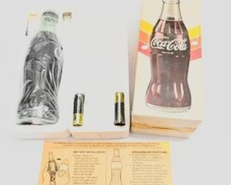 Vintage Coca Cola Bottle Radio w/original box