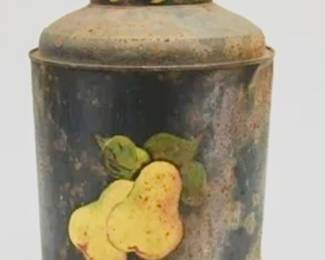 Hand Painted Tea Canister