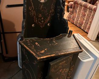 Child chair, vintage, hand painted