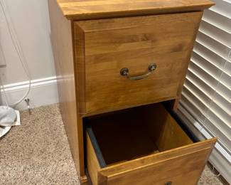 Wooden filing cabinet