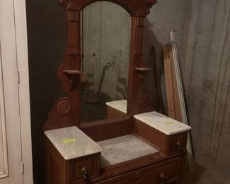 Marble top dresser