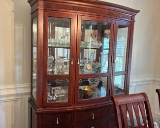 Curio cabinet with light